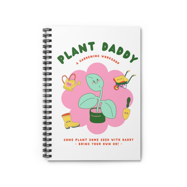 Plant Daddy Spiral Notebook - Ruled Line
