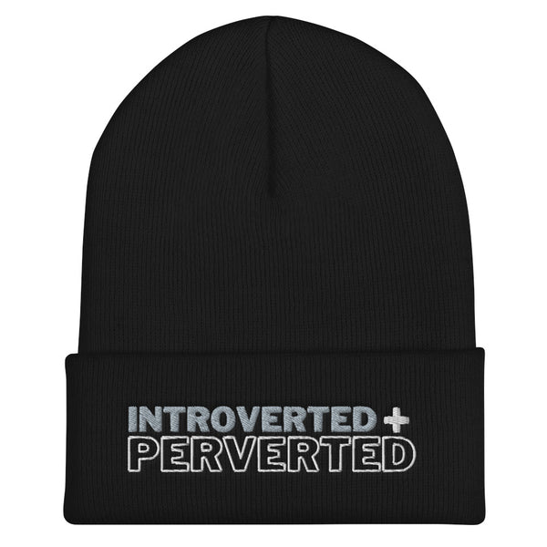 Introverted + Perverted Cuffed Beanie
