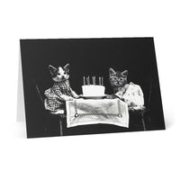 Vintage Kittens Birthday Cards - blank inside (8 pcs)
